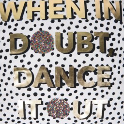 Dance It Out Cushion White, Black and Gold - Wilko - thumbnail 5