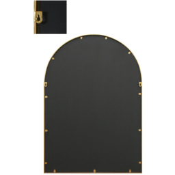 MirrorOutlet The Arcus Gold Framed Arched Garden Wall Mirror 100 x 70cm - Size: 100 x 70 x 3cm - Wilko - thumbnail 5