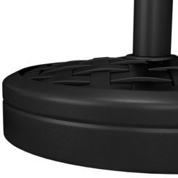 Outsunny Black Rattan Effect Round Parasol Base 18kg - Size: Single - Wilko - thumbnail 4