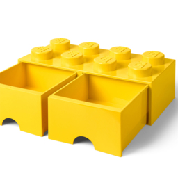 LEGO 8 Knobs Yellow Brick Drawer - Size: 50 x 25 x 18cm - Wilko - thumbnail 6