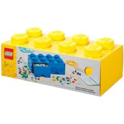 LEGO 8 Knobs Yellow Brick Drawer - Size: 50 x 25 x 18cm - Wilko - thumbnail 1