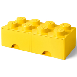 LEGO 8 Knobs Yellow Brick Drawer - Size: 50 x 25 x 18cm - Wilko - thumbnail 3