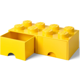 LEGO 8 Knobs Yellow Brick Drawer - Size: 50 x 25 x 18cm - Wilko - thumbnail 4