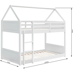 Brooklyn Single Natural House Style Bunk Bed - Cream - Wilko - thumbnail 5