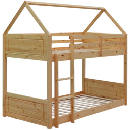 Brooklyn Single Natural House Style Bunk Bed - Cream - Wilko - thumbnail 3