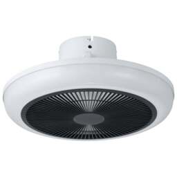 EGLO Sayulita White and Black Ceiling Fan with Integrated LED - Size: 20.5 x 45.5 x 20.5cm - Wilko - thumbnail 1