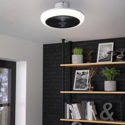 EGLO Sayulita White and Black Ceiling Fan with Integrated LED - Size: 20.5 x 45.5 x 20.5cm - Wilko - thumbnail 3