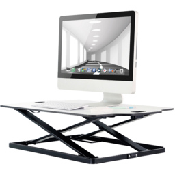 ProperAV Slim Profile Stand Up Workstation Desk White - Size: 8 x 61 x 87cm - Wilko - thumbnail 4