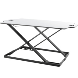 ProperAV Slim Profile Stand Up Workstation Desk White - Size: 8 x 61 x 87cm - Wilko - thumbnail 3