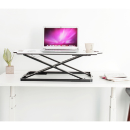 ProperAV Slim Profile Stand Up Workstation Desk White - Size: 8 x 61 x 87cm - Wilko - thumbnail 5