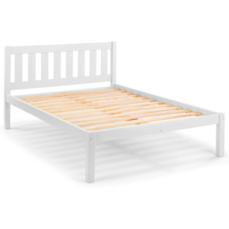 Julian Bowen Luna Double Surf White Bed - Wilko - thumbnail 3