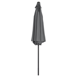 Living and Home Dark Grey Round Crank Tilt Parasol with Rattan Effect Base 3m - Wilko - thumbnail 6