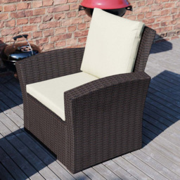 Garden Vida Mylor 4 Seater Brown Rattan Lounge Set - Wilko - thumbnail 7