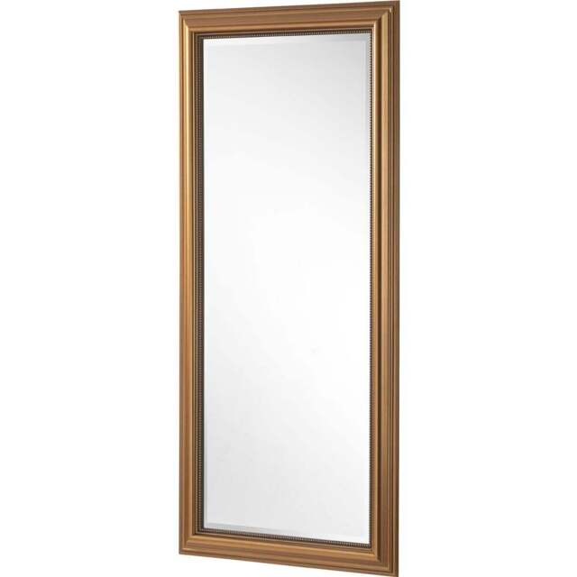 Yearn Gold Classic Beaded Bevelled Framed Full Length Mirror 169 x 77.5cm - Wilko - image 1