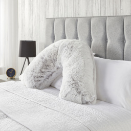 Downland Huggleland Grey Long Hair V Shape Pillow - Size: Single - Wilko - thumbnail 3