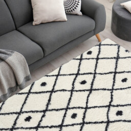 Homemaker White Snug Nomadic Shaggy Rug 120 x 170cm - Wilko - thumbnail 3