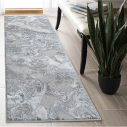 Desire Rugs Solarius Silver Grunge Marbling Abstract Area Rug 120 x 170cm - Wilko - thumbnail 4