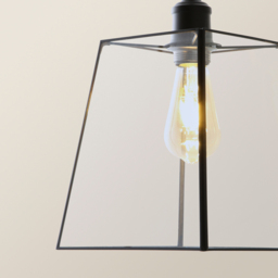 ValueLights Susie Glass Lantern 3 Drop Matte Black Diner LED Ceiling Pendant Light - Size: 135 x 96 x 22cm - Wilko - thumbnail 5