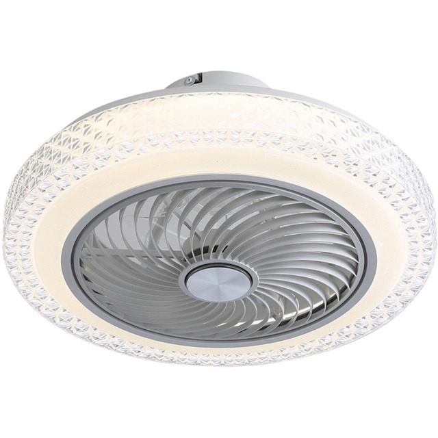 Living and Home White Round Acrylic LED Ceiling Fan Light 20 inch - Size: 18 x 49 x 49cm - Wilko - image 1