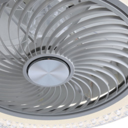 Living and Home White Round Acrylic LED Ceiling Fan Light 20 inch - Size: 18 x 49 x 49cm - Wilko - thumbnail 7