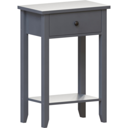 VIDA DESIGNS Windsor Single Drawer Grey Console Table - Size: 30 x 50 x 74cm - Wilko - thumbnail 3