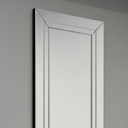 Cranbury Double Edge All Glass Dress Mirror 120 x 40cm - Black - MirrorOutlet - Wilko - thumbnail 4