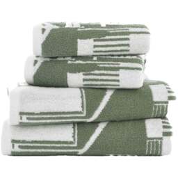 Lobster Creek Kings Parade Olive Bath Towel - Size: 70 x 120cm - Green - Wilko - thumbnail 1