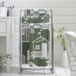 Lobster Creek Kings Parade Olive Bath Towel - Size: 70 x 120cm - Green - Wilko - thumbnail 3