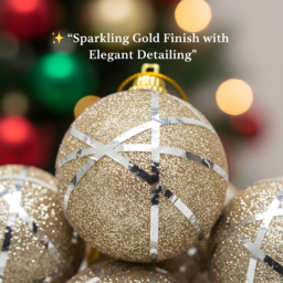 Shatchi Silver Glittered Soft Foam Shatterproof Bauble 12 Pack - Size: 12 x 15 x 10cm - Wilko - thumbnail 5