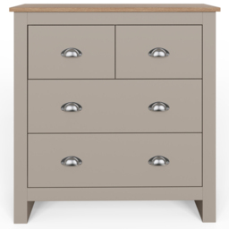 GFW Lancaster 4 Drawer Grey Chest of Drawers - Wilko - thumbnail 5