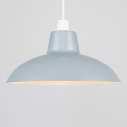 ValueLights Civic Metro Style Silver Metal Retro Pendant Light Shade - Size: 12 x 28.8 x 28.8cm - Wilko - thumbnail 5