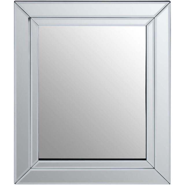 Premier Housewares Sana Square Wall Mirror - Size: 69 x 58cm - Wood - Wilko - image 1