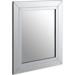 Premier Housewares Sana Square Wall Mirror - Size: 69 x 58cm - Wood - Wilko - thumbnail 3