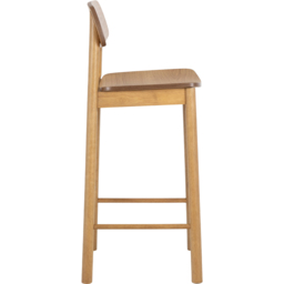 Florence Barlow Oak Bar Stool Set of 2 - Size: 105 x 43.5 x 46.5cm - Brown - Furniture To Go - Wilko - thumbnail 4