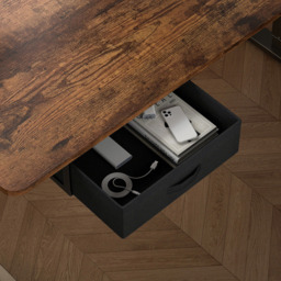 Easton Height Adjustable Electric Computer Desk Brown - Size: 75 x 140 x 60cm - MCC - Wilko - thumbnail 4