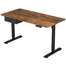 Easton Height Adjustable Electric Computer Desk Brown - Size: 75 x 140 x 60cm - MCC - Wilko - thumbnail 3