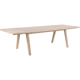 Florence A Line White Oak Rectangular Dining Table Extension Leaf - Size: 3.6 x 42 x 95cm - Furniture To Go - Wilko - thumbnail 4