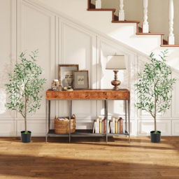 Costway Artificial Olive Tree with Fruits 130cm 2 Pack - Size: 15 x 13 x 130cm - Multi - Wilko - thumbnail 3