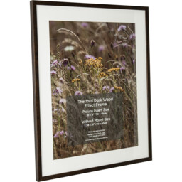 Thetford Dark Wood Effect Frame Brown 24 x 20in - Wilko - thumbnail 3
