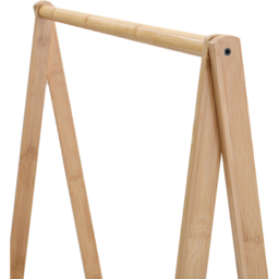 Living and Home 2 Shelf Bamboo Foldable Plant Stand with Hanging Rod - Brown - Wilko - thumbnail 4