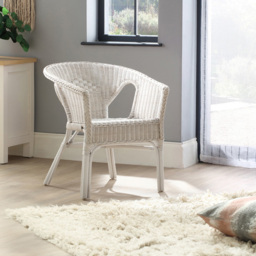 Desser White Wicker Adults Loom Chair - Size: Single - Desser Furniture - Wilko - thumbnail 6
