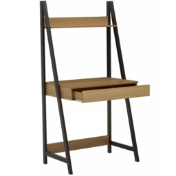 Premier Housewares Bradbury Natural Oak Effect Desk - Size: 74 x 48 x 147cm - Cream - Interiors by Premier - Wilko - thumbnail 5