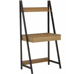 Premier Housewares Bradbury Natural Oak Effect Desk - Size: 74 x 48 x 147cm - Cream - Interiors by Premier - Wilko - thumbnail 3