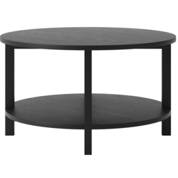Westbrook Single Shelf Black Coffee Table - Size: 400 x 800 x 800cm - LPD Home - Wilko - thumbnail 4