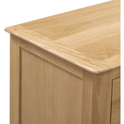 Julian Bowen Cotswold 6 Drawer Oak and Veener Wide Chest of Drawers - Brown - Wilko - thumbnail 6