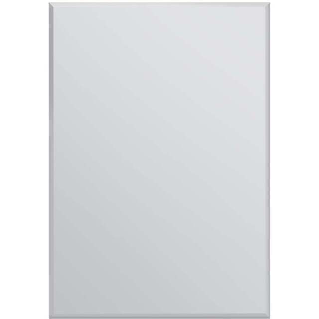 Single Bevelled Venetian Mirror 100 x 70cm - Black - MirrorOutlet - Wilko - image 1