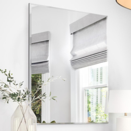 Single Bevelled Venetian Mirror 100 x 70cm - Black - MirrorOutlet - Wilko - thumbnail 3