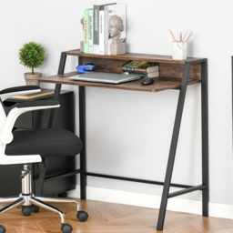 Portland Home Office Computer Writing Desk Brown - Size: 84 x 45 x 85cm - Wilko