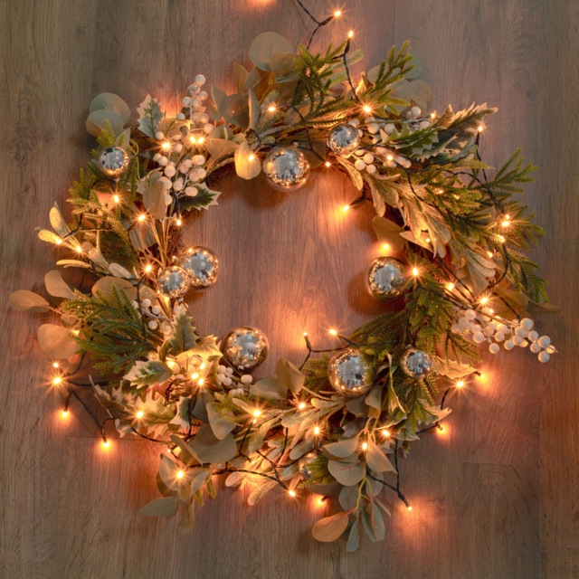 The Christmas Workshop 300 Warm Gold LED String Light - Wilko - image 1
