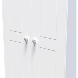 Crowndale Victoria 2 Door White Ash and Oak Wardrobe - Wilko - thumbnail 7
